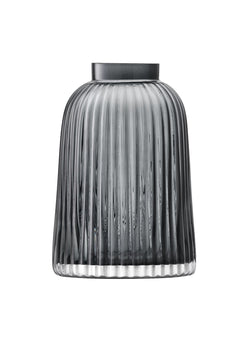 LSA PLEAT Vase - Grau / H: 20.9 cm