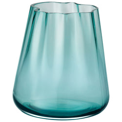 LSA LAGOON Vase - Grün / H: 18.6 cm