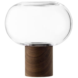 LSA OBLATE Vase - Transparent / H: 21.5 cm