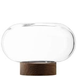 LSA OBLATE Vase - Transparent / H: 19.5 cm