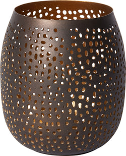 LISA Windlicht - Bronze / H: 9.5 cm