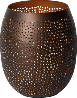LISA Windlicht - Bronze / H: 13.5 cm