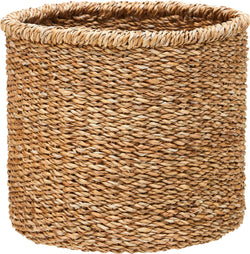 LINDA Übertopf - H: 28.0 cm / Braun