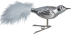 BIRD Vogel Clip - Silber / B: 8.0 cm