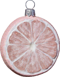 GRAPEFRUIT Glasfigur - Rosa / H: 8.0 cm