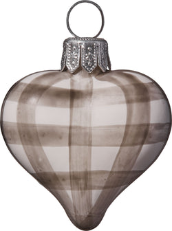 KARO Figurines en verre - Gris / H: 3.0 cm