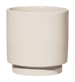 Pot de fleurs AMAYA - Blanc / L : 13 cm x H : 14 cm