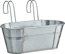 JANA Pflanzengefäss - Silber / B: 40.0 cm x H: 16.0 cm