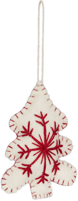 DIEGO Hänger - weiss, rot / H: 12.0 cm