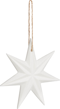 STELLA Ganci in ceramica - Bianco / D: 13.0 cm