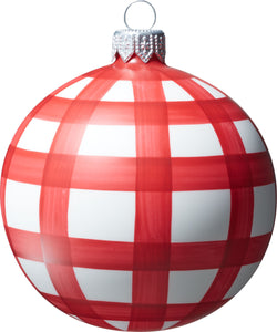 KARO Glaskugel - Rot / D: 8.0 cm