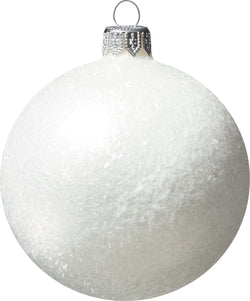 SNOW Glaskugel - Weiss / D: 8cm