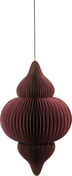 VALI Papier Hänger - Dunkelrot / H: 65.0 cm