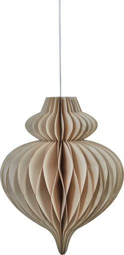 VALI Décorations à suspendre en papier - Gris clair / H: 40.0 cm