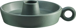 MIKE Kerzenhalter - Grün / B: 15.0 cm x T: 12.0 cm x H: 4.0 cm