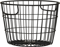 KARIM Panier en métal - Noir / Hauteur : 14,0 cm