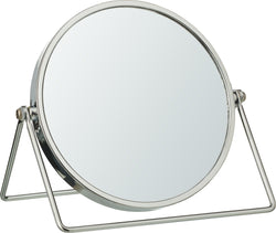 REY Kosmetikspiegel 18.8x7.6x17.8cm - Silber / B: 18.8 cm x T: 7.6 cm x H: 17.8 cm