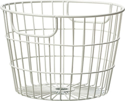 KARIM Panier en métal - Blanc / Hauteur : 14,0 cm