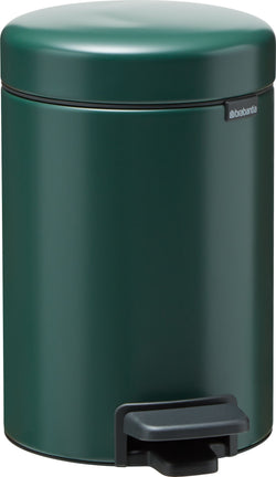 brabantia NAIKE Poubelle à pédale - Vert foncé / L: 17.0 cm x P: 23.0 cm x H: 26.4 cm