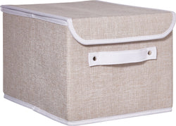 BIANCA Boîte de rangement - Beige / L: 25.0 cm x P: 36.0 cm x H: 20.0 cm