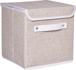 BIANCA Aufbewahrungsbox - Beige / B: 25.0 cm x T: 25.0 cm x H: 25.0 cm
