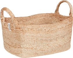OLIVA Basket with handle 37x26x20 cm - Nature / L: 26.0 cm x P: 37.0 cm x H: 20.0 cm