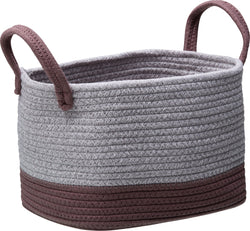 CLEA Korb taupe, grau 28x22x20 cm - Grau, Taupe / B: 22.0 cm x T: 28.0 cm x H: 20.0 cm