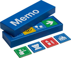 PICTO Memospiel 24 Paare 5x5 cm - Blau / B: 5.0 cm x T: 0.2 cm x H: 5.0 cm