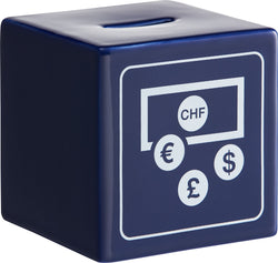 PICTO Sparkasse 10x10x10 cm - Blau / B: 10.0 cm x T: 10.0 cm x H: 10.0 cm