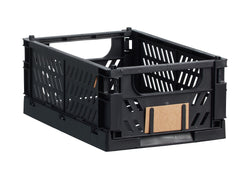 Boîte pliante FELIX M - Noir / L : 16,5 cm x P : 25,5 cm x H : 2,7 cm