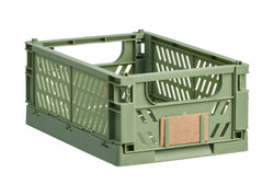 Boîte pliable FELIX M - Vert / L : 16,5 cm x P : 25,5 cm x H : 2,7 cm