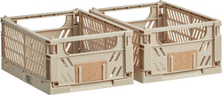FELIX S Boîte pliante - Taupe / L: 12.2 cm x P: 16.5 cm x H: 3.4 cm