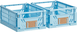 FELIX XL Klappbox - Hellblau / B: 12.2 cm x T: 16.5 cm x H: 3.4 cm