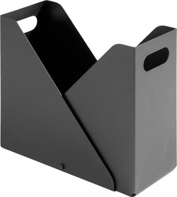HOMEWORKS Magazinhalter - Schwarz / B: 31.0 cm x T: 12.5 cm x H: 27.2 cm