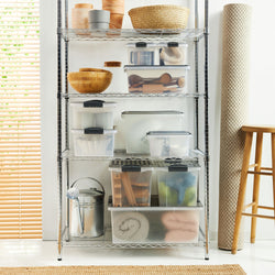 COMPACT Boîte de rangement - Transparent / L: 28.0 cm x P: 40.0 cm x H: 10.0 cm