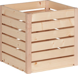 ZOLLHAUS Cassa di legno 30x30x30 cm - Naturale / L: 30,0 cm x P: 30,0 cm x A: 30,0 cm