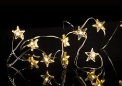 STAR Lichterkette - Silber / B: 500 cm