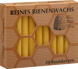 Baumkerzen - Gelb / H: 9.5 cm
