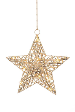 ASTRA LED luminoso - Color oro / L: 30.0 cm x P: 7.5 cm x A: 30.0 cm