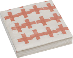 HOMEWORKS Serviettes en papier  - Orange / L: 33.0 cm x P: 33.0 cm