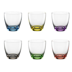 Lot de verres à eau VIVA COLORI - Multicolore / H : 8,7 cm