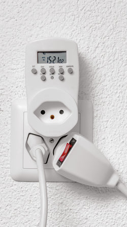 TIMER Timer digitale - Bianco / B: 8 cm x T: 6 cm x H: 11 cm