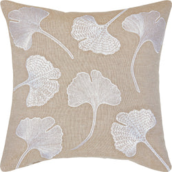 HERMINDA Housse pour coussin décoratif - Taupe / L: 40.0 cm x H: 40.0 cm