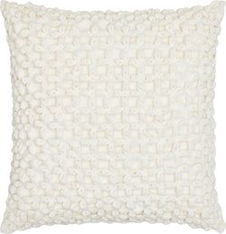 CELIA Coussin décoratif - Blanc / L: 45.0 cm x H: 45.0 cm