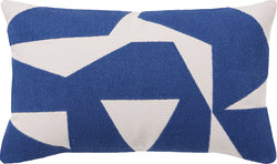OLAYA Zierkissen - Blau / B: 30.0 cm x H: 50.0 cm
