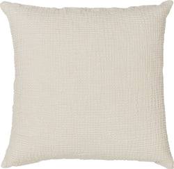 Coussin décoratif ISABELLA - L : 45,0 cm x H : 45,0 cm / Écru