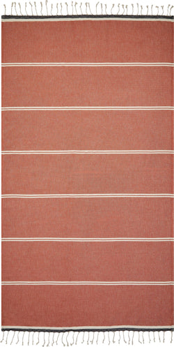 CARMEL Hamamtuch - B: 100.0 cm x H: 180.0 cm / Rot
