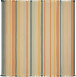 NURIA Strandtuch 180x180cm streifen - Giallo / L: 180.0 cm x A: 180.0 cm