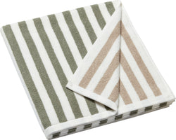 RIGATO Serviette d'hotel - Beige / Ligne de douche - 70 x 140 cm