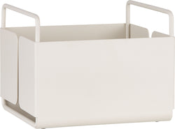 NIKLAS Panier en métal - Gris clair / L: 15.0 cm x P: 16.8 cm x H: 13.0 cm